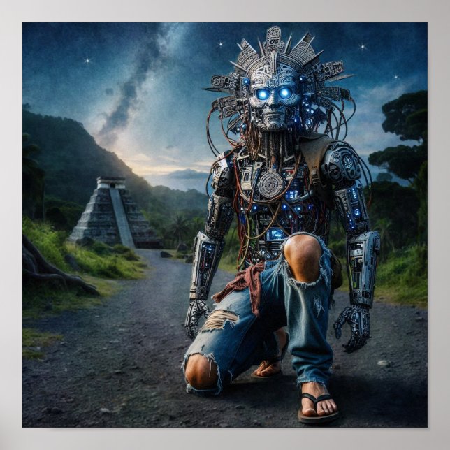 Affiche Astral Blue Jeans guerrier (Devant)