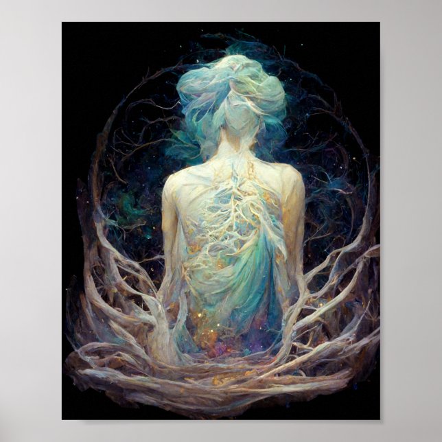 Affiche Astral Ganglia 3 Imaginaire Science Fiction Art (Devant)