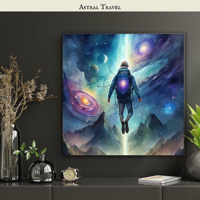 Affiche Astral Travel OBE Lucid Dreamer Dream Signifie (Créateur téléchargé)