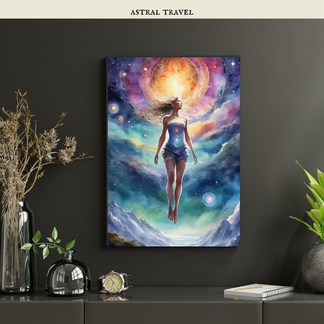 Affiche Astral Travel OBE Lucid Dreamer Dream Signifie (Créateur téléchargé)