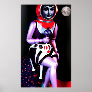 Affiche Astro-Tart de mon coeur déchirant - Ken Gage Art