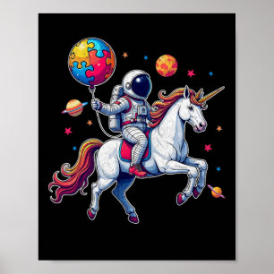 Affiche Astronaut Bylloon Sensibilisation sur l'autisme Un