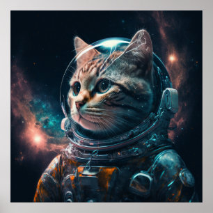 Affiche Astronaut cat 2