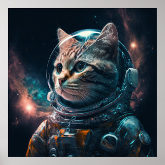Affiche Astronaut cat 2