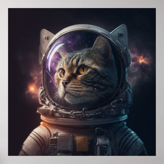 Affiche Astronaut cat 3