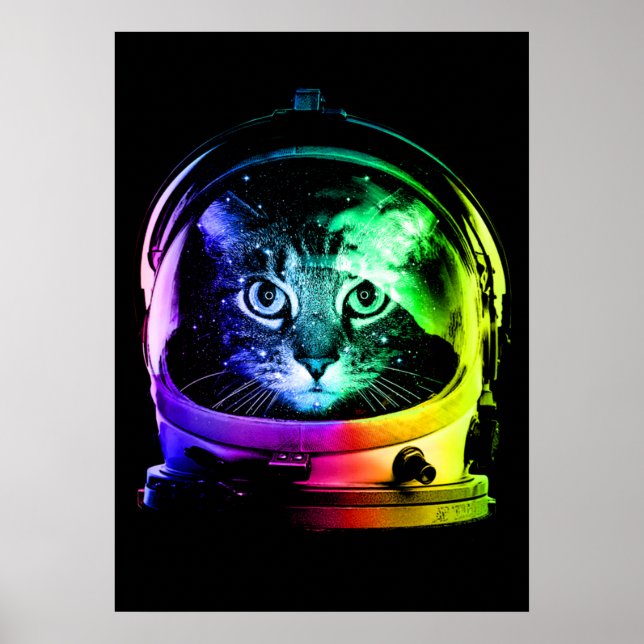 Affiche Astronaut Cat Classic Cat Lover (Devant)