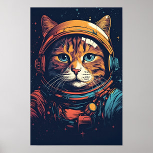 Affiche Astronaut de chat