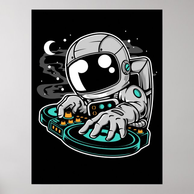 Affiche Astronaut DJ (Devant)