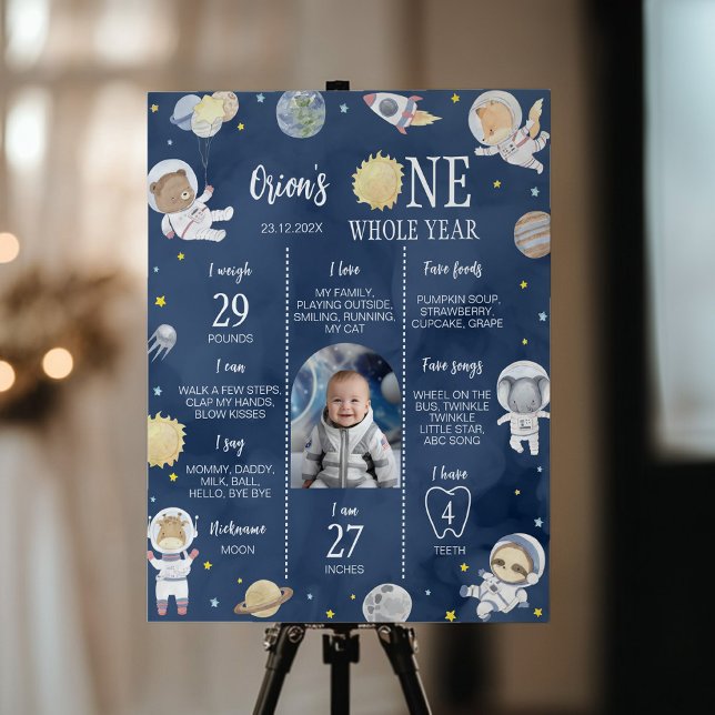 Affiche Astronaut Espace extra-atmosphérique Safthday Mile (Créateur téléchargé)