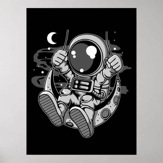 Affiche Astronaut Moon Swing (Devant)
