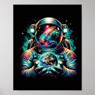 Affiche Astronaut Planètes Astronaut Science Espace Cosmiq