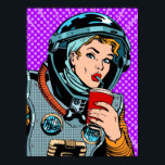 Affiche Astronaut Pop Art Girl Hipster<br><div class="desc">Astronaut Pop Art Girl Hipster Poster Anime Caricature Comic Fiction Manga</div>