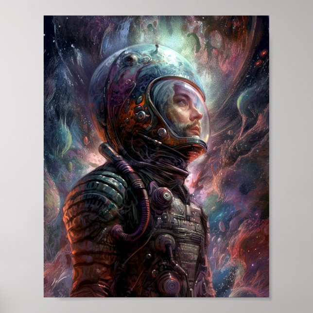 Affiche Astronaut Science-Fiction Art (Devant)