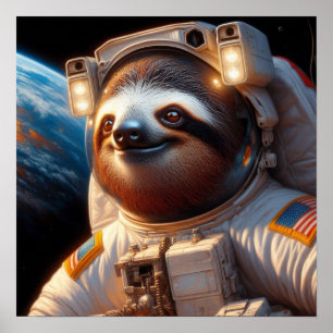 Affiche Astronaute de Sloth