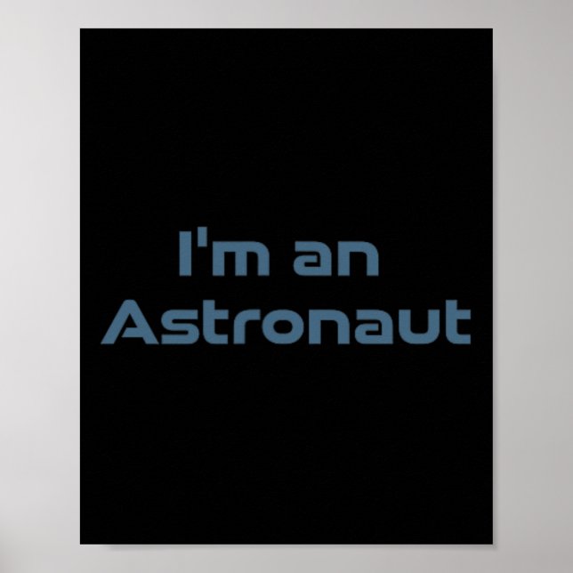 Affiche Astronaute de surf Vague spatiale rétro drôle cosm (Devant)
