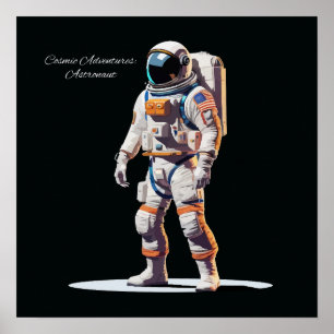 Affiche Astronaute de White Spacewalk