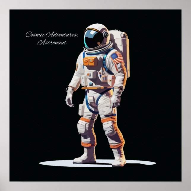 Affiche Astronaute de White Spacewalk (Devant)