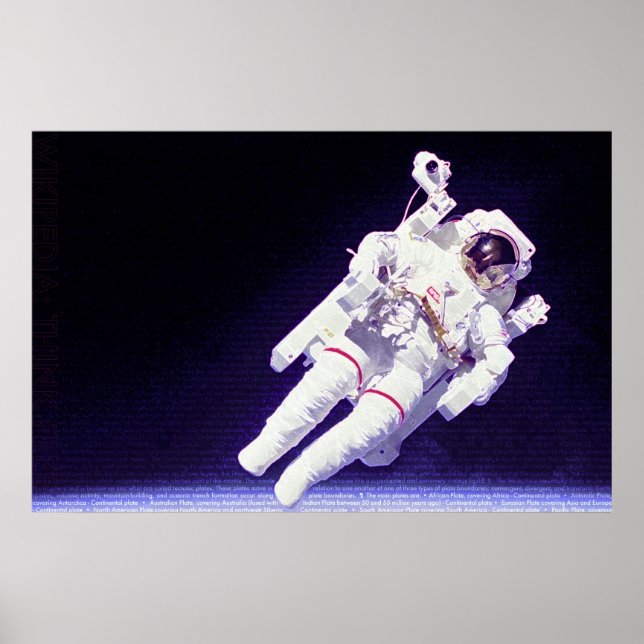 Affiche Astronaute des États-Unis (Devant)