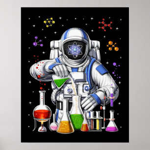 Affiche Astronaute en chimie