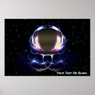 Affiche Astronaute fracturé