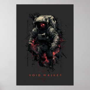Affiche Astronaute Marcheur du Vide Heavy Metal