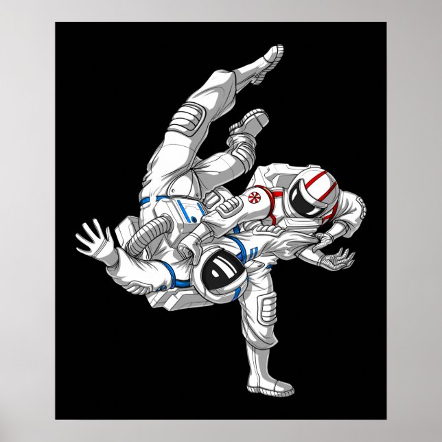 Affiche Astronautes de Jiu-Jitsu (Devant)