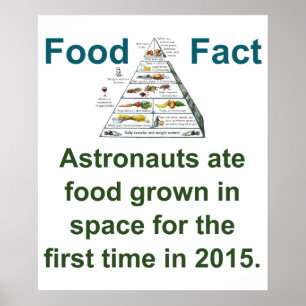 Affiche Astronauts Ate Food Grown In Space - Food Fact