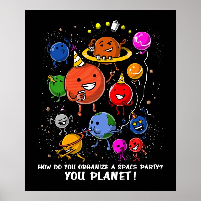 Affiche Astronomie de la planète de la partie spatiale Gal (Devant)