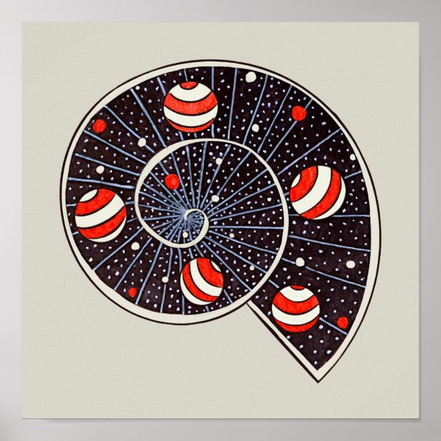 Affiche Astronomie Funny Space Spiral Galaxy (Devant)