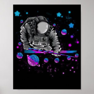 Affiche Astronomie Galaxy Billiard Lecteur Pool d'astronau