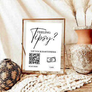 Affiche Astuce minimaliste moderne Votre barman Mariage Co