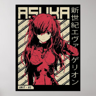 AFFICHE ASUKA EVANGELION