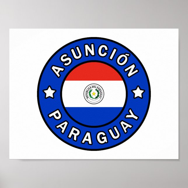 Affiche Asunción Paraguay (Devant)