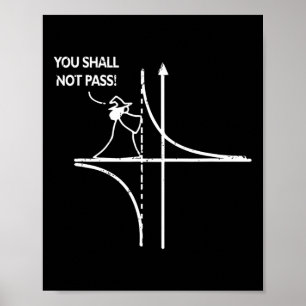 Affiche Asymptote de fonction Geek Math Pun Enseignant Tu 