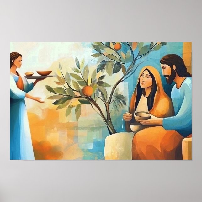 Affiche At the Home of Martha and Mary (Devant)