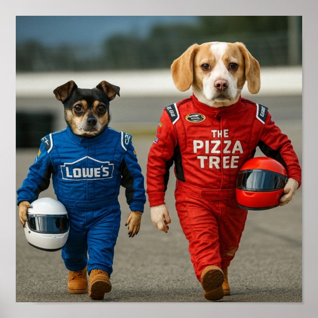 Affiche "At The Track" (Devant)