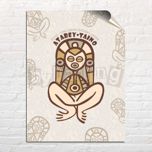 Affiche Atabey Taino Porto Rico Wall Art Télécharger l'aff