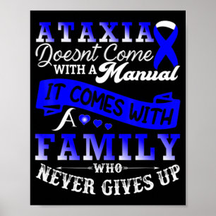 Affiche Ataxia Awareness Family Warrior Support T-Shirt129