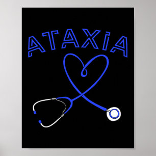 Affiche Ataxie Stethoscope Infirmière Neurologique Hemiata