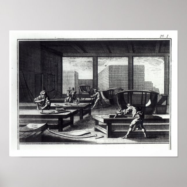 Affiche Atelier de menuisier (Devant)