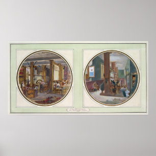 Affiche Atelier des Gobelins, 1840