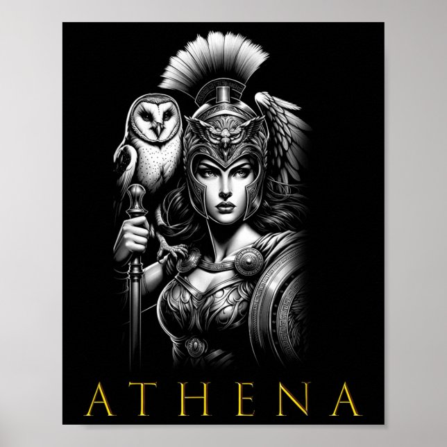Affiche Athéna déesse de la sagesse et de la guerre  (Devant)
