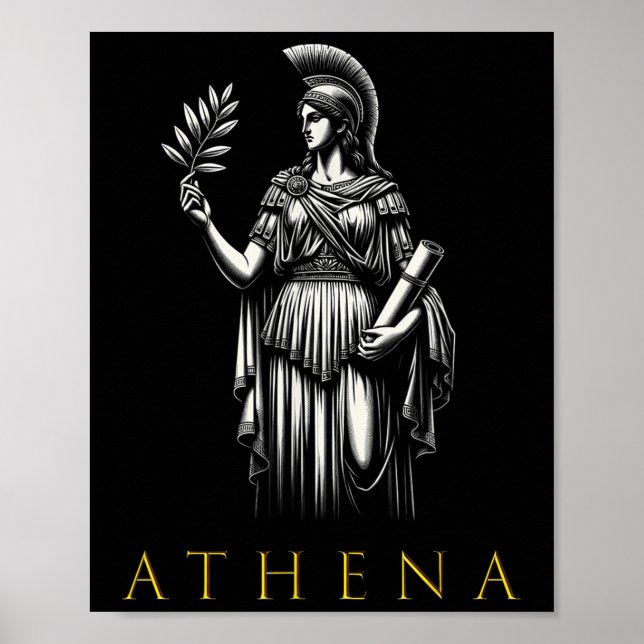 Affiche Athéna Déesse De La Sagesse Et De La Guerre (Devant)