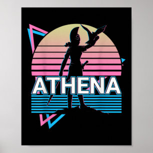 Affiche Athéna Déesse Grecque De Sagesse Et De Guerre