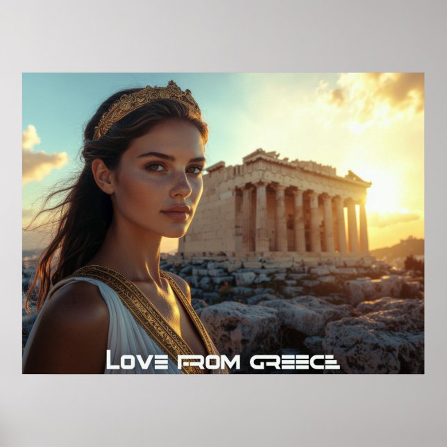 AFFICHE ATHÈNES - GRÈCE (Devant)