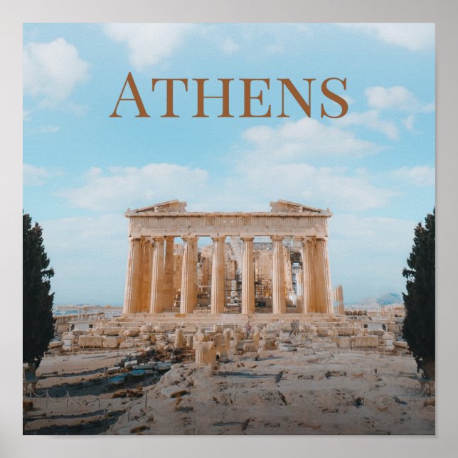 Affiche Athènes Grèce (Devant)