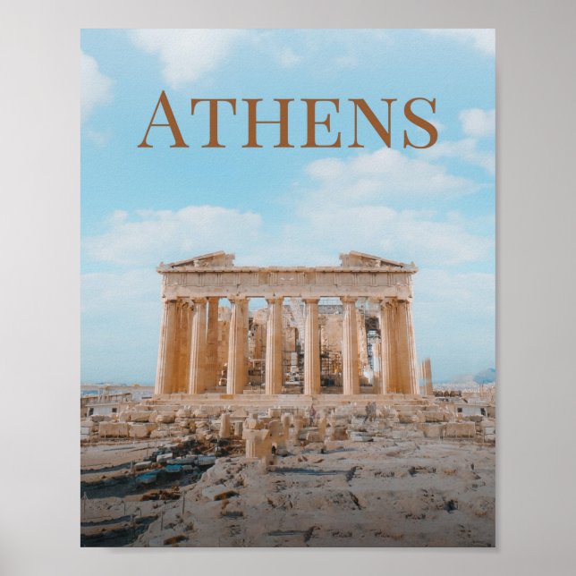 Affiche Athènes Grèce (Devant)