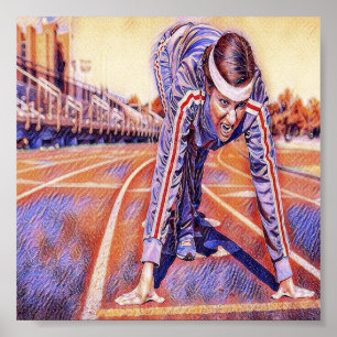 Affiche Athlète d'entraînement