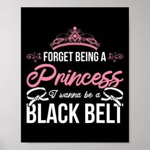 Affiche Athlete Karate Girl Sparring Black Belt Women Cade