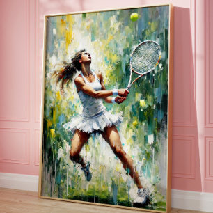 Affiche Athlétisme Sports Esthétique Amoureux de Tennis Ar